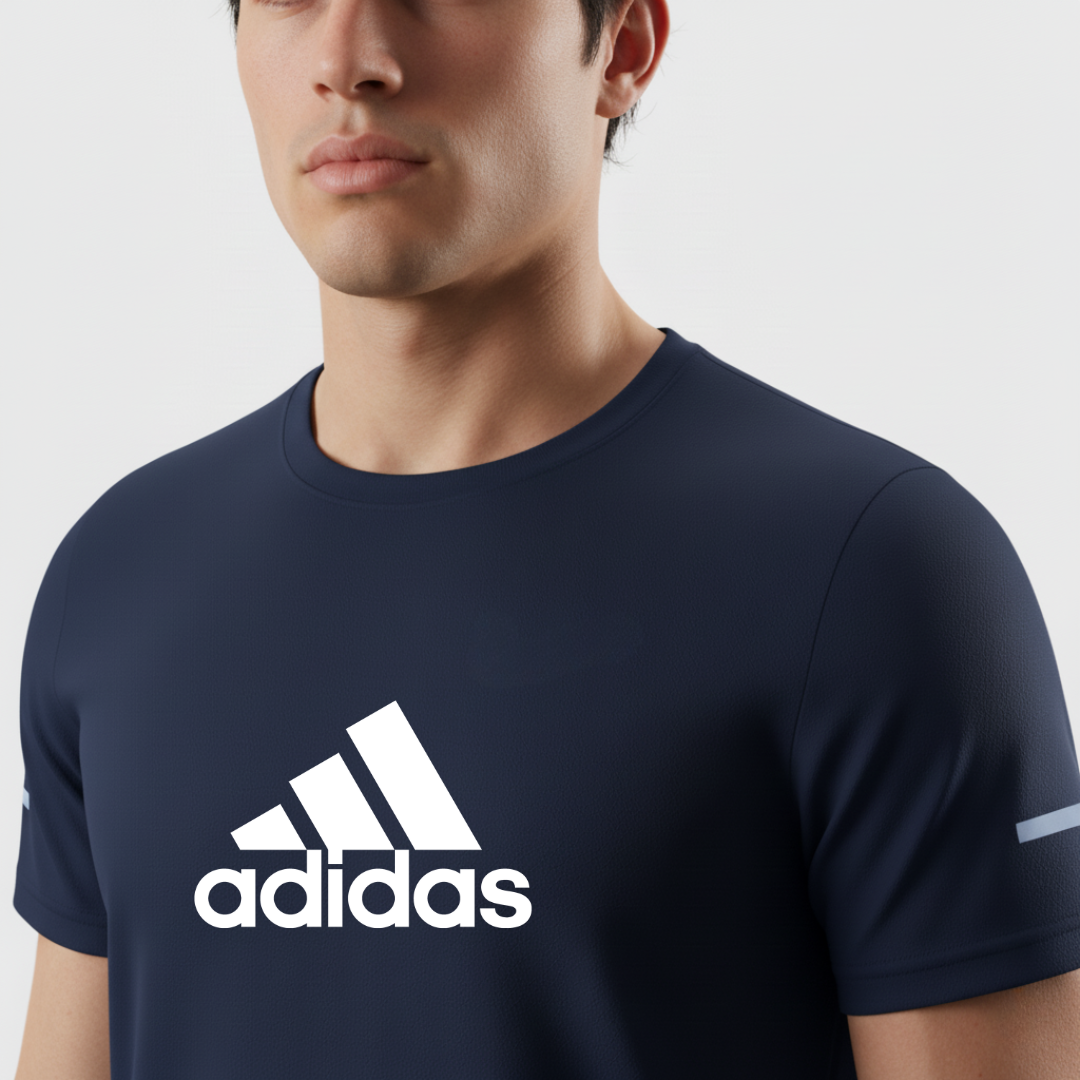 221 CAMISETA HOMBRE AZUL NAVY LOGO GRANDE ADD