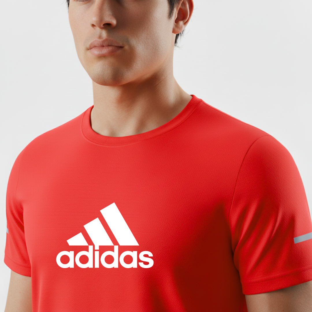 224 CAMISETA HOMBRE ROJO LOGO GRANDE ADD