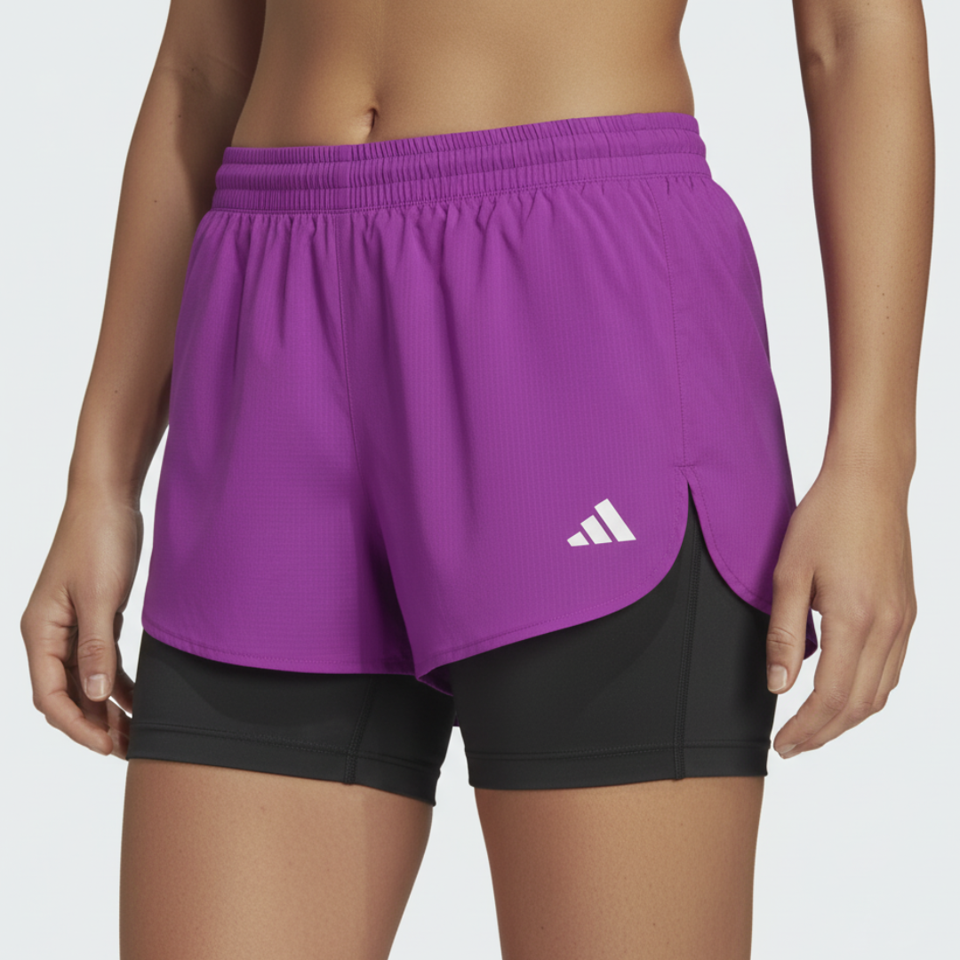 602 SHORT DAMA CON LICRA PURPURA ADD