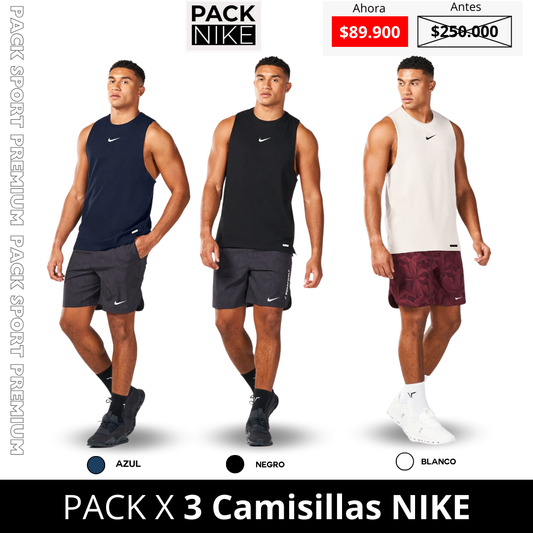 Pack X 3 Camisilla Esqueleto