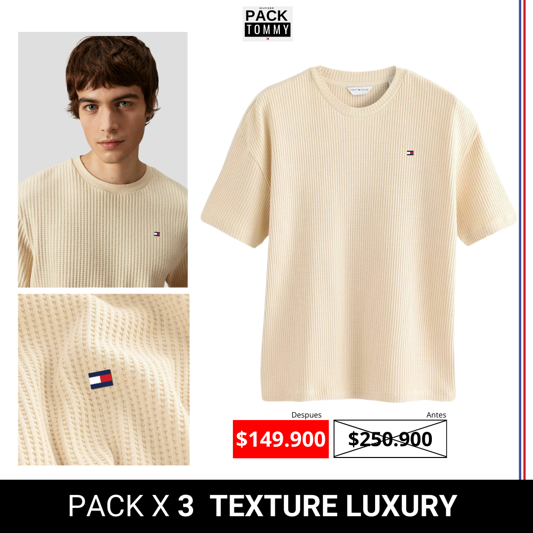 PACK X 3 Camisetas Texturizadas Luxury