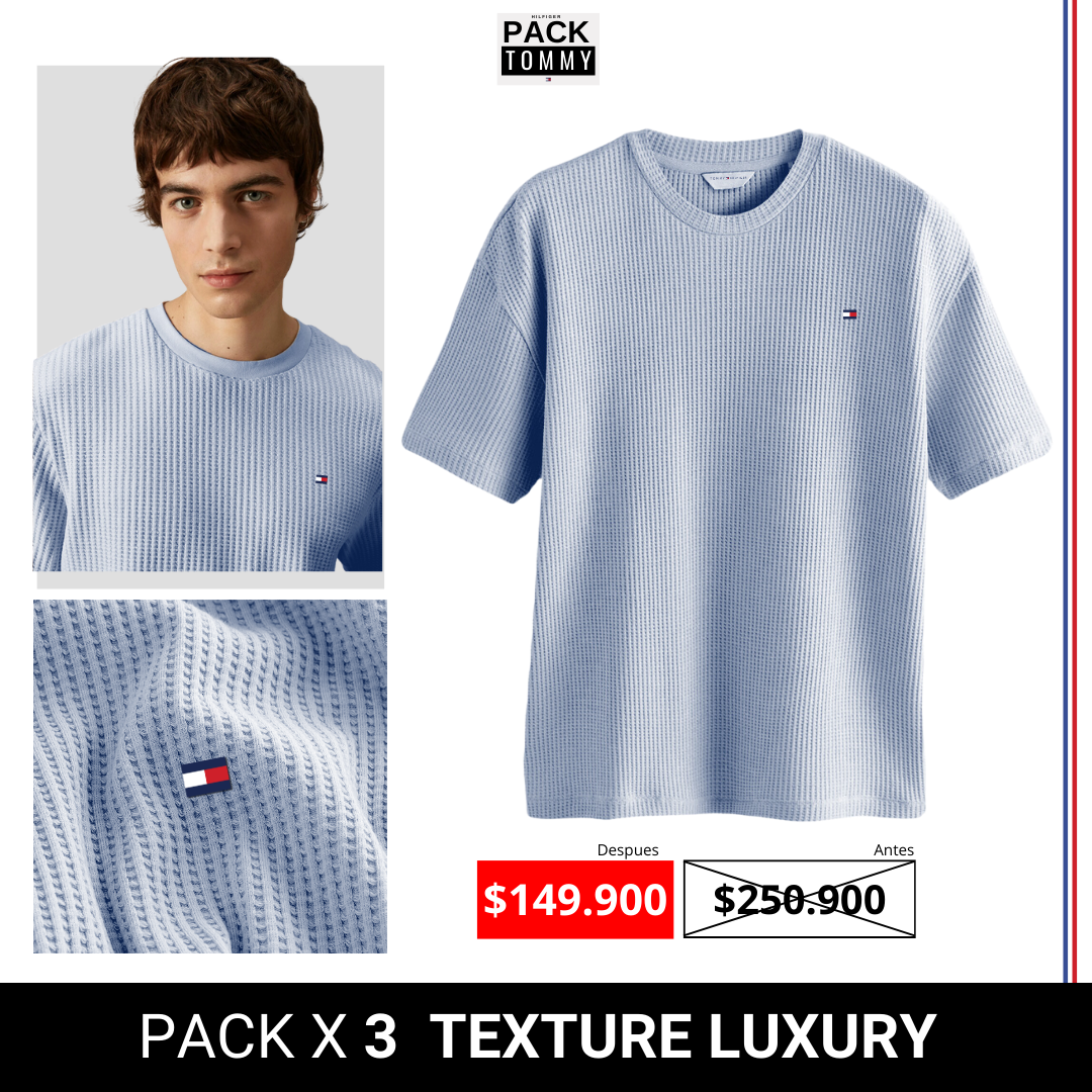 PACK X 3 Camisetas Texturizadas Luxury