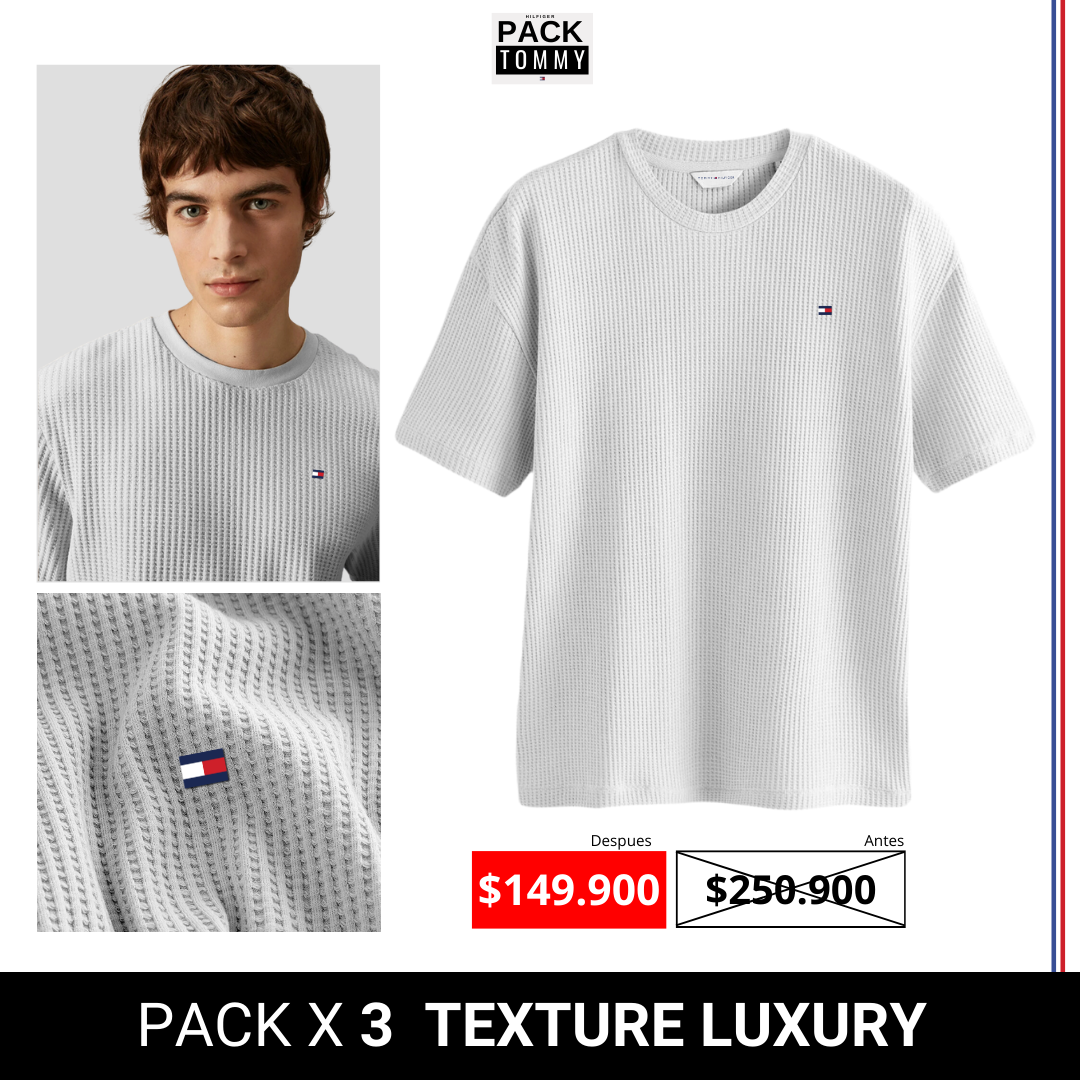 PACK X 3 Camisetas Texturizadas Luxury