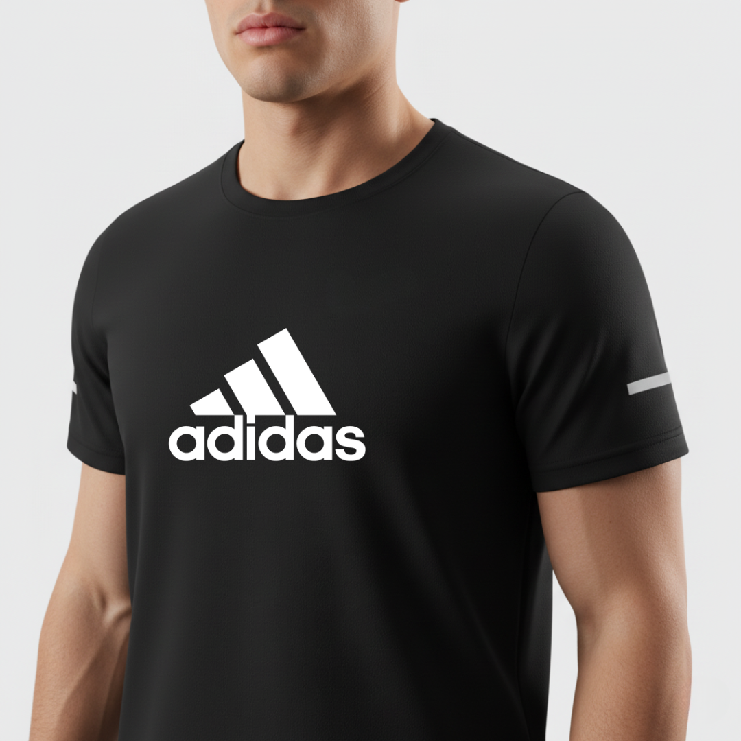 223 CAMISETA HOMBRE NEGRA LOGO GRANDE ADD