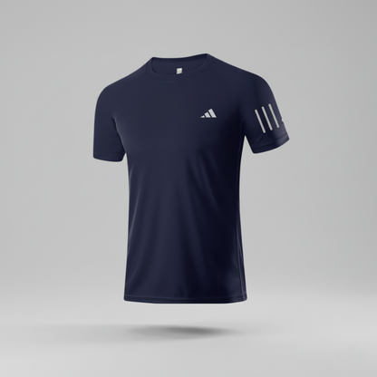 228 CAMISETA ESSENCIAL AZUL NAVY TRES LINEAS ADD