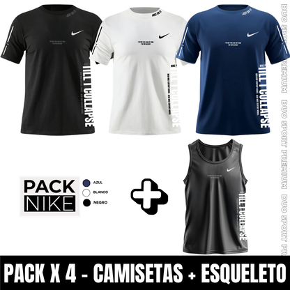 1013 - 3Camisetas + Esqueleto negra Premium